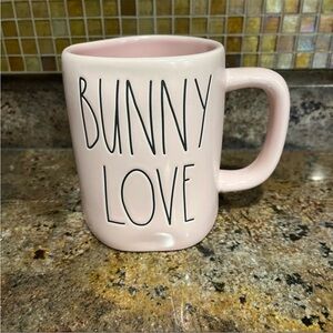 RAE DUNN "Bunny Love" Pink Mug